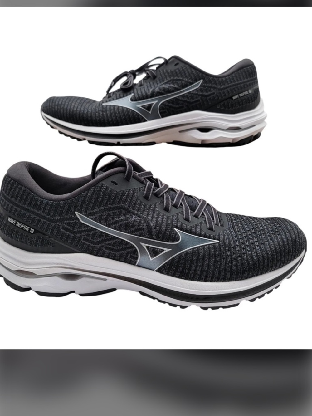 Mizuno Wave Inspire 18 Men's Black Lightweight Running Shoes!